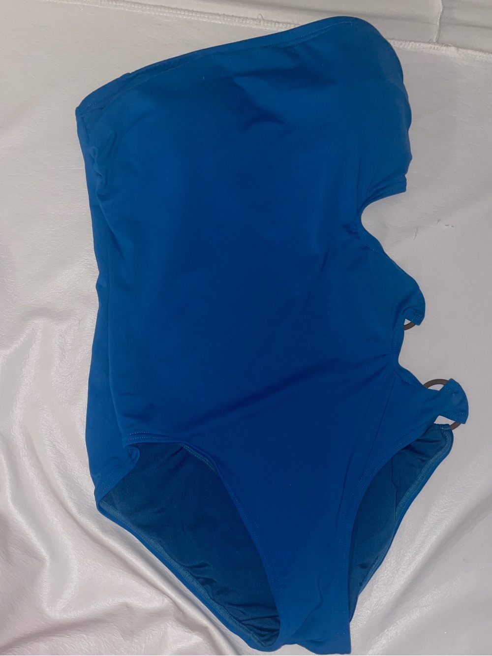 Vince Camuto Royal Blue Girls One-Piece Swimsuit with Side Strap Cutouts